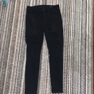 American Eagle Black ripped jeans